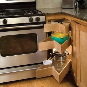 Corner Pantry Pull Out Shelves - Atlanta - by ShelfGenie National, Houzz